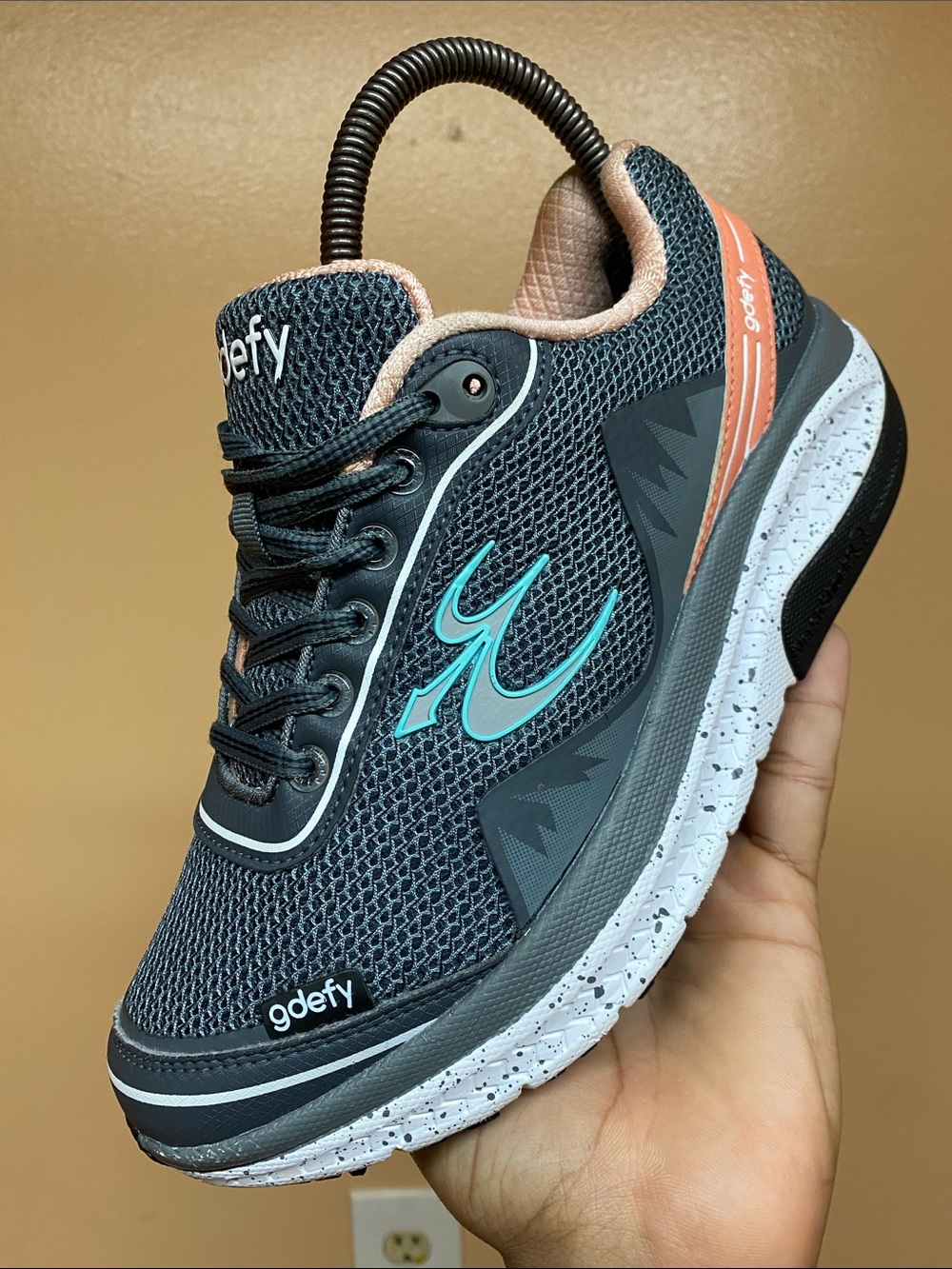 Gravity Defyer G-Defy Mighty Walk Women's Walking Sneakers “Gray Salmon” Size 7 - Picture 10 of 17